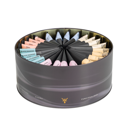 Caja Redonda 24 DRIP Brown