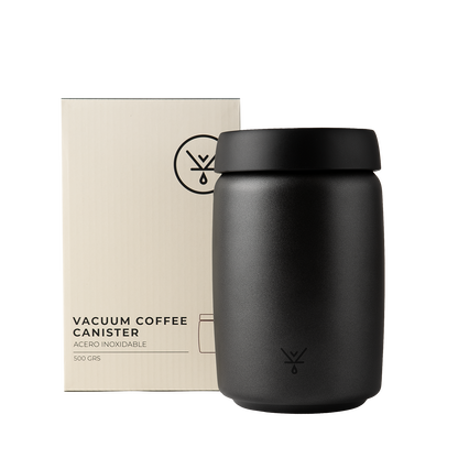 Contenedor De Café Vacuum Negro 500g