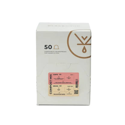 100 Cápsulas de café compostables dark mix - Blackdrop