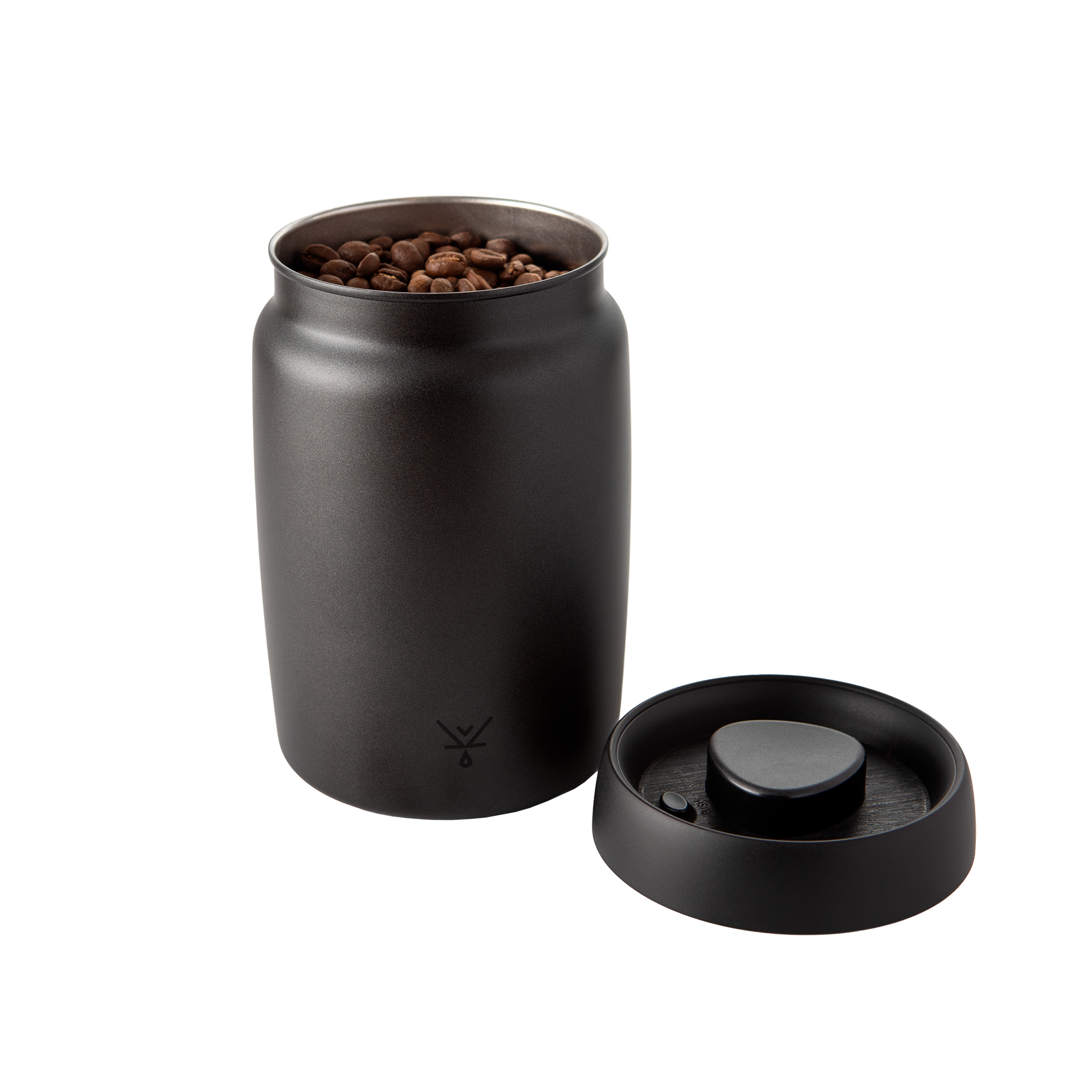 Contenedor de café Vacum negro 500g