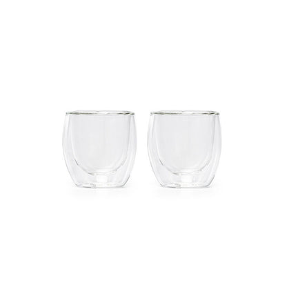 Set 2 tazas  espresso doble vidrio 80 ml - Blackdrop