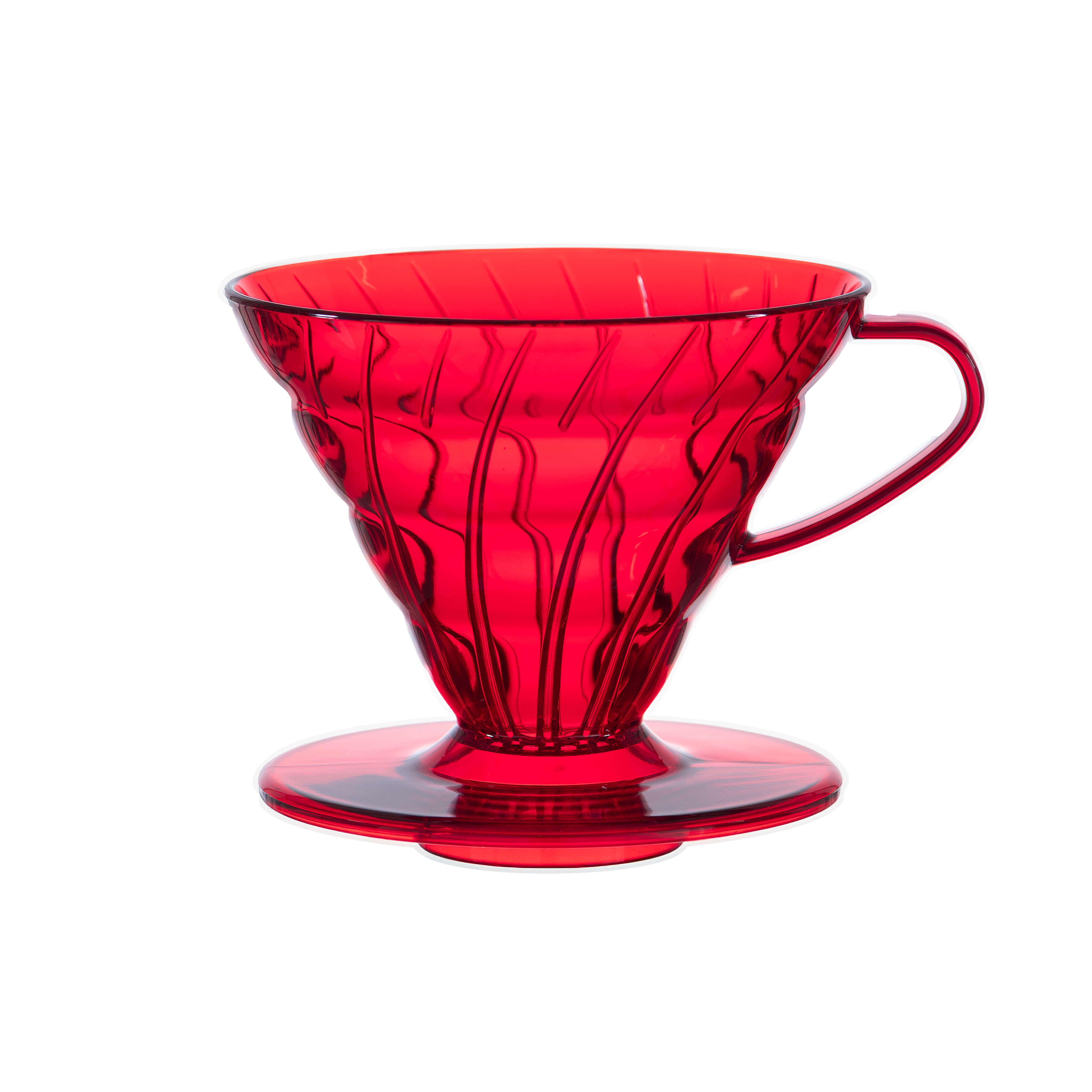 Cafetera V60 roja plastica - Blackdrop