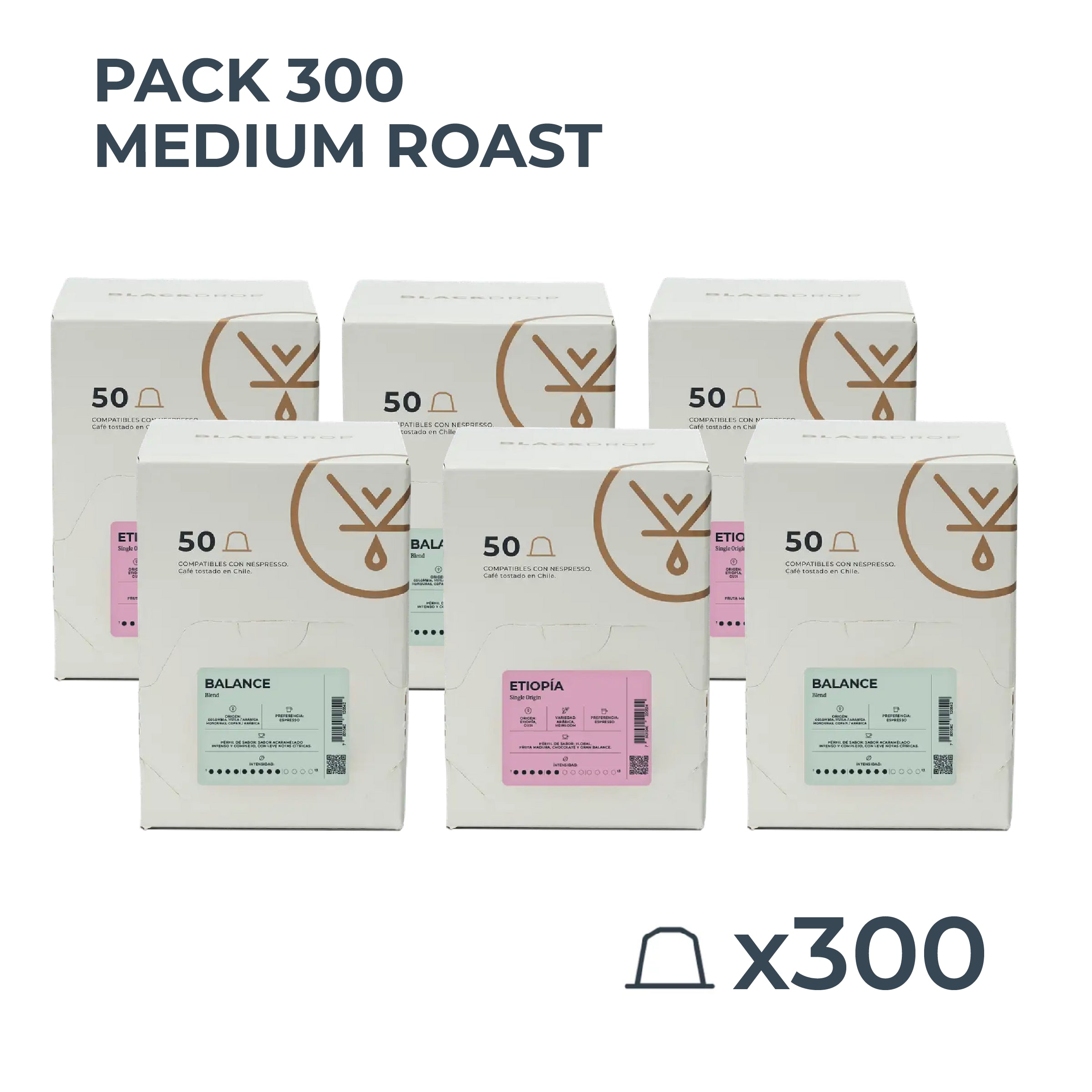 PACK 300 cápsulas Medium Roast