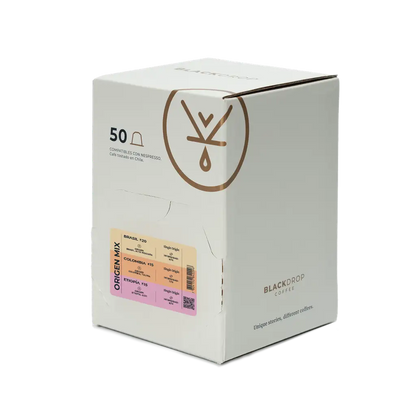 Pack 50 cápsulas de café Origins - Blackdrop