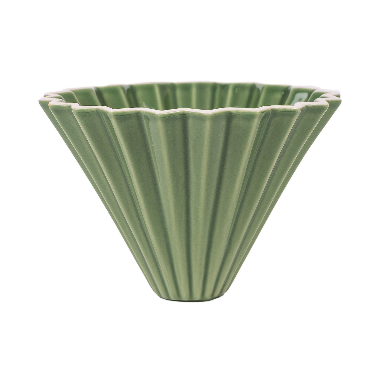 Origami ceramica verde