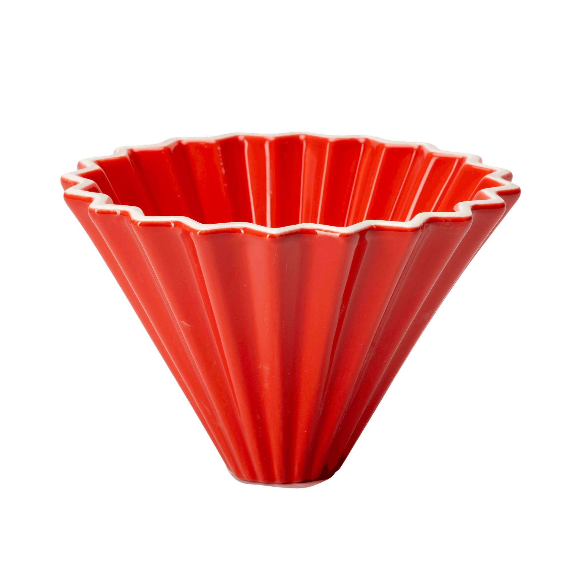Origami ceramica rojo