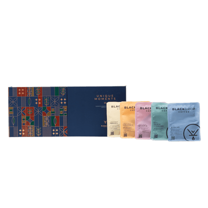 Pack 5 Doypacks Unique Moments Grano - Blackdrop Coffee
