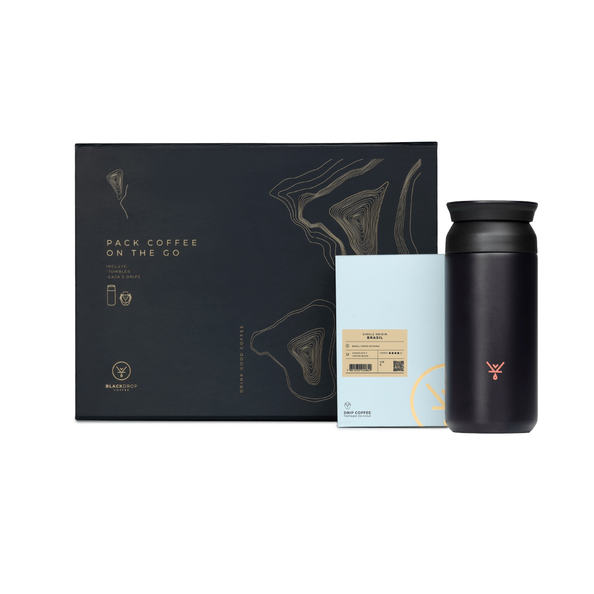 Pack Tumbler Negro Brasil - Blackdrop Coffee