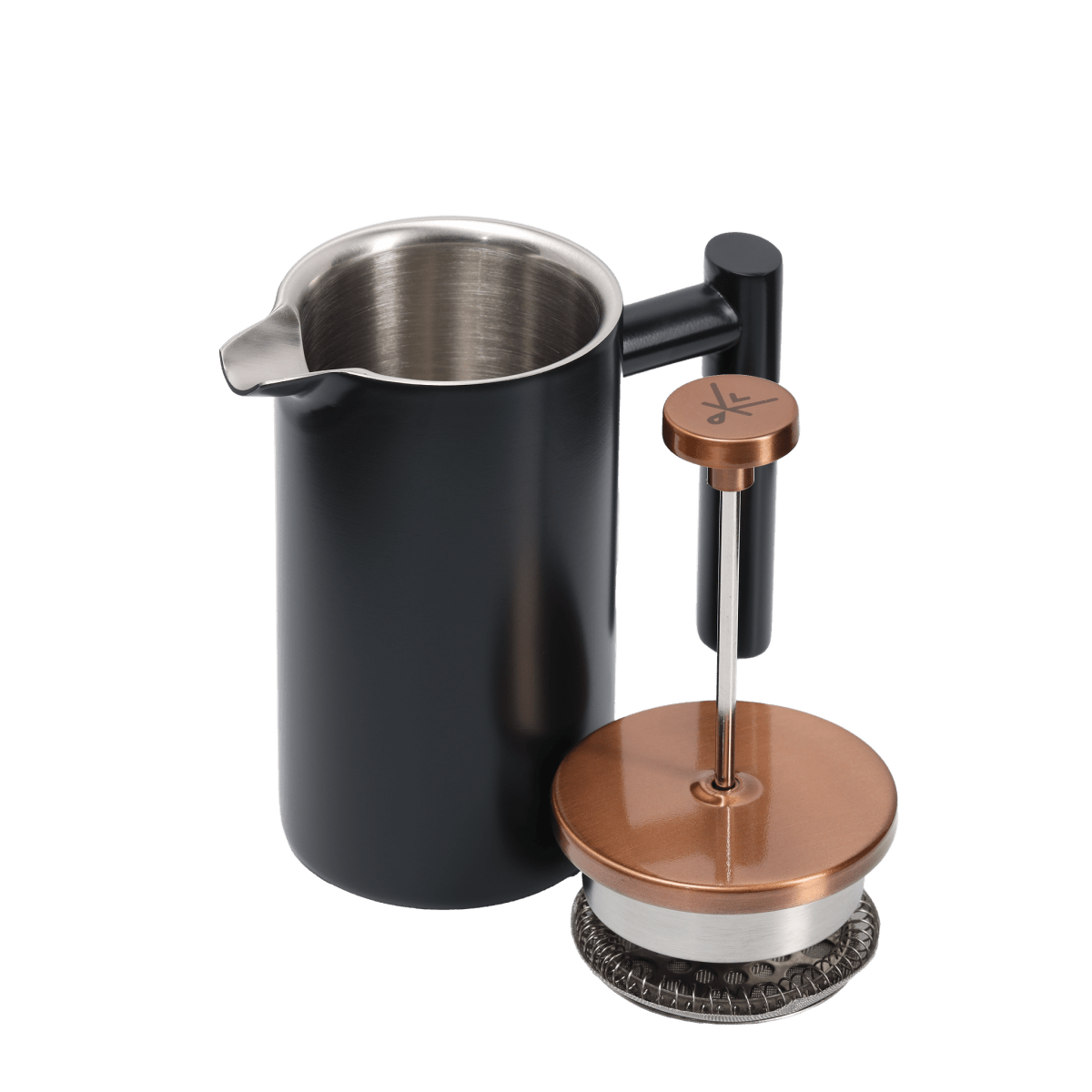 Prensa Francesa Negra Acero 350 ML Cobre - Blackdrop Coffee