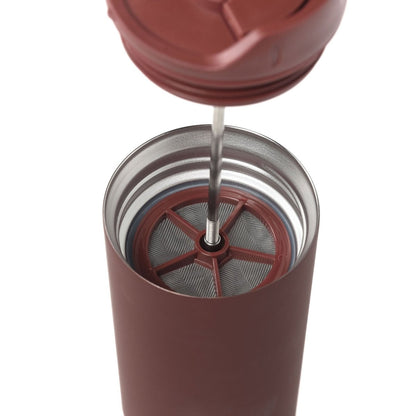 Prensa Francesa Portatil Rojo 450 ML - Blackdrop Coffee