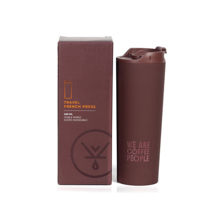 Prensa Francesa Portatil Rojo 450 ML - Blackdrop Coffee