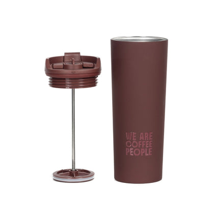 Prensa Francesa Portatil Rojo 450 ML - Blackdrop Coffee