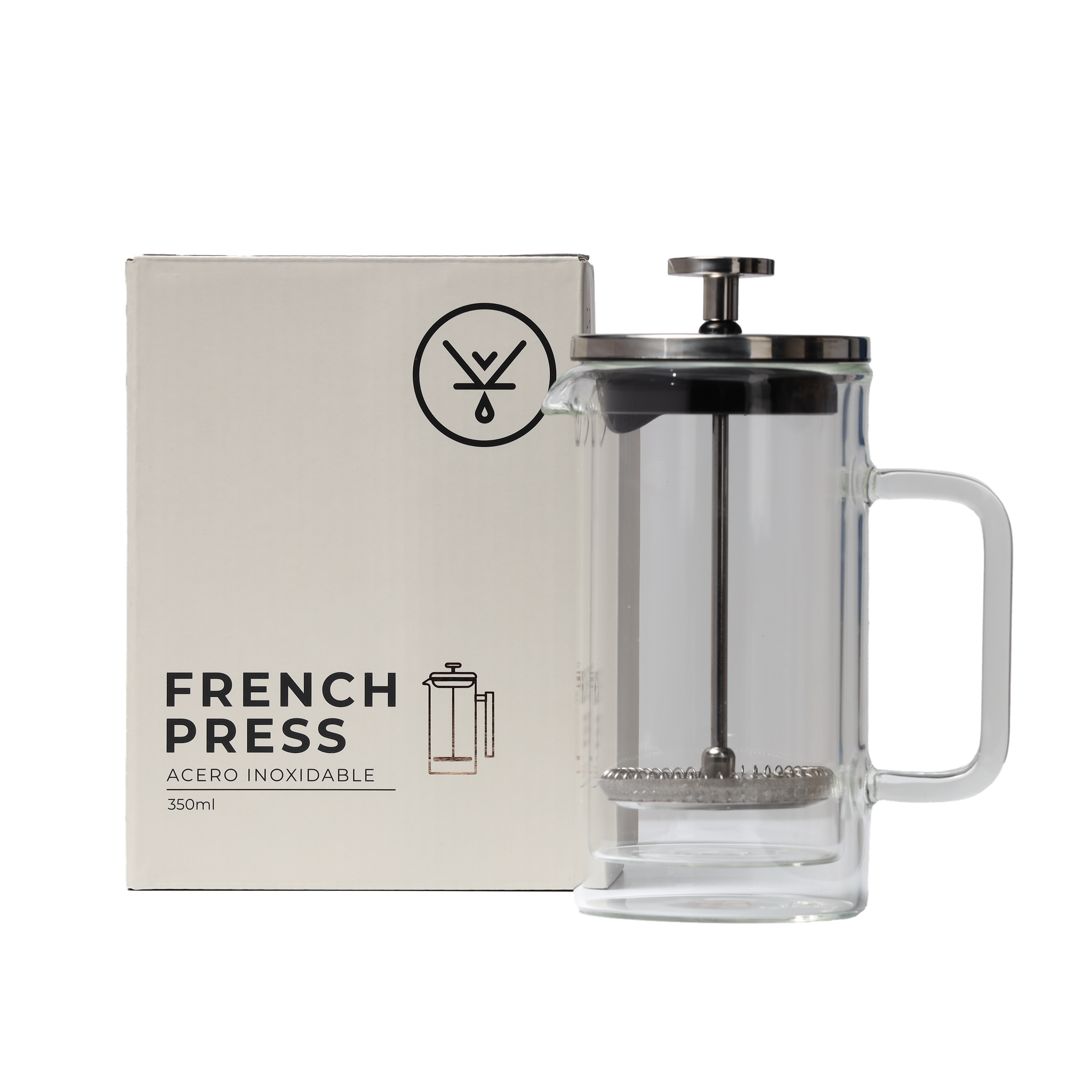 Prensa Francesa Doble Vidrio 350 ML