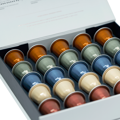 CAJA IMAN 25 CÁPSULAS DE CAFÉ EXPERIENCES - Blackdrop