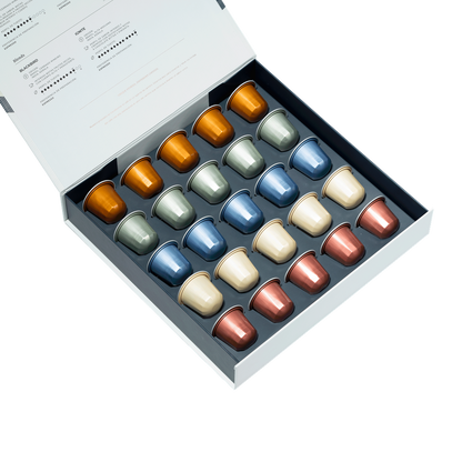 CAJA IMAN 25 CÁPSULAS DE CAFÉ EXPERIENCES - Blackdrop