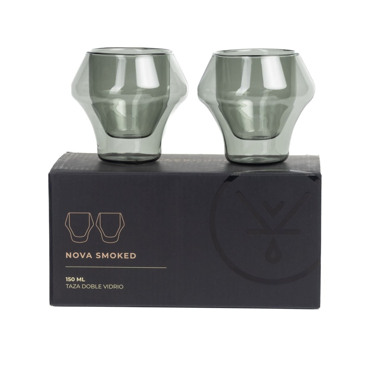 Set 2 Tazas 150 Ml Nova Smoke - Blackdrop Coffee