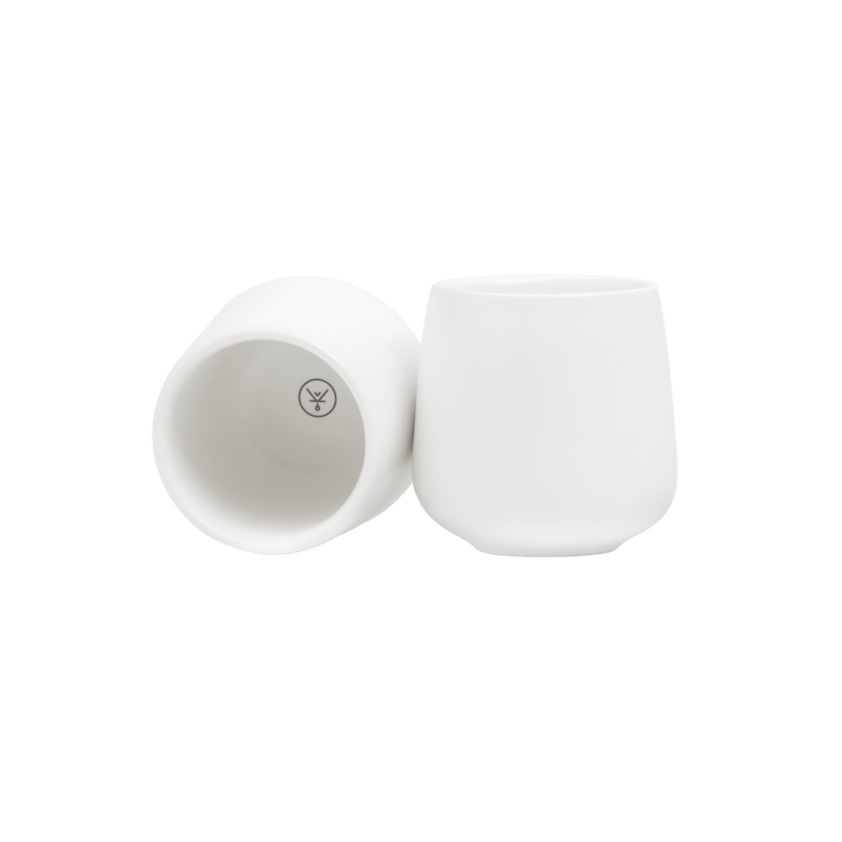 Set 2 Tazas Cerámica Espresso 80 ML Blanco - Blackdrop Coffee