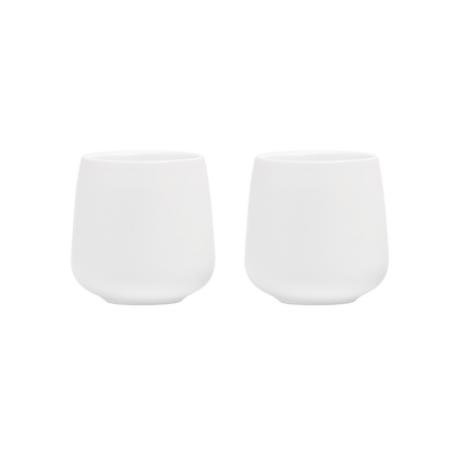 Set 2 Tazas Cerámica Espresso 80 ML Blanco - Blackdrop Coffee