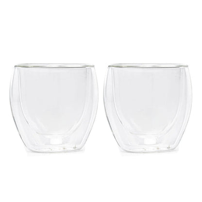 Set 2 Tazas Doble Vidrio 250 ML - Blackdrop Coffee