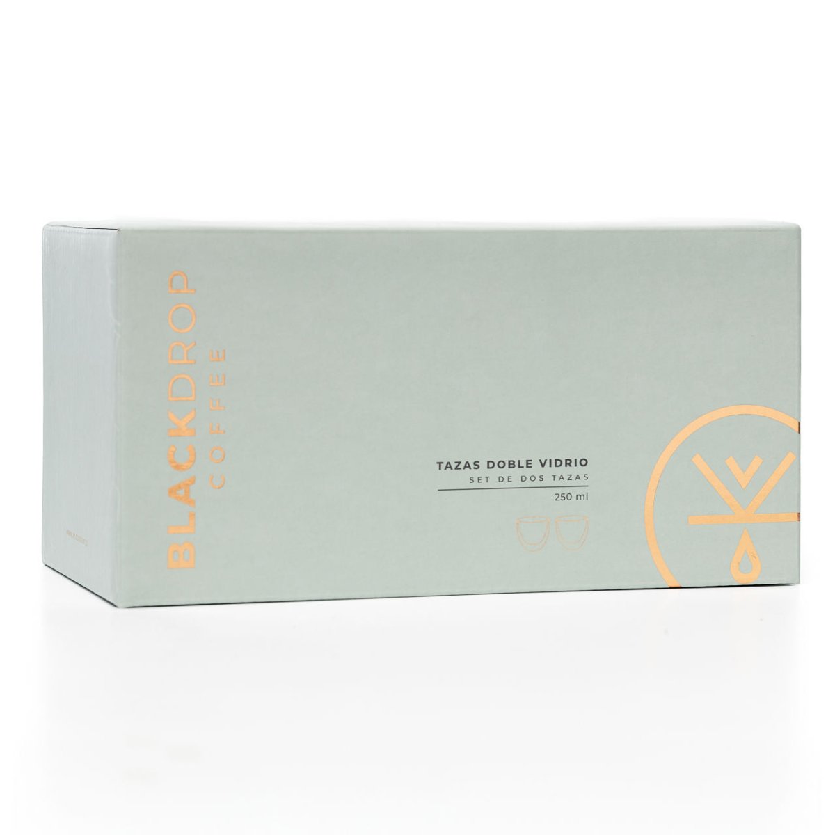Set 2 Tazas Doble Vidrio 250 ML - Blackdrop Coffee