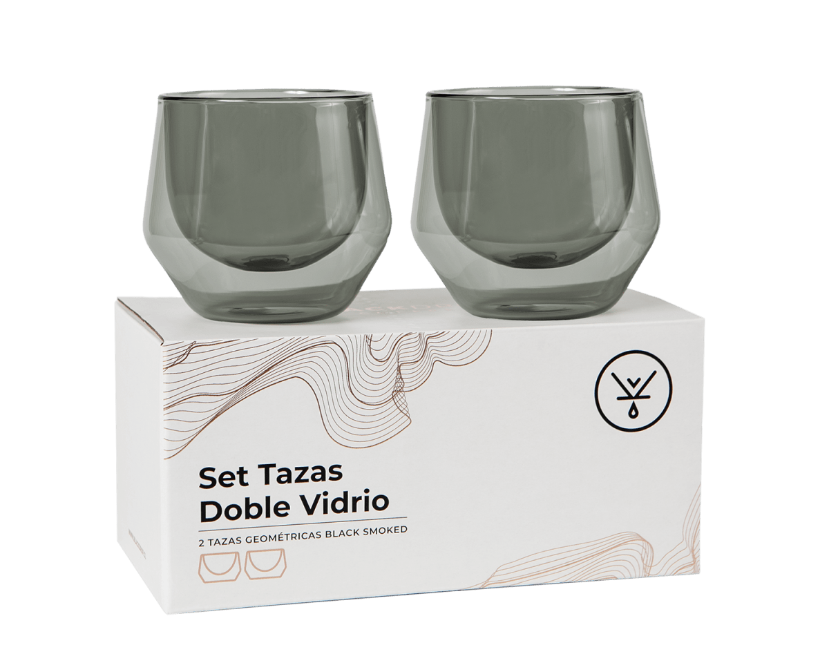 Set 2 Tazas Geometric Smoke 250 ML - Blackdrop Coffee