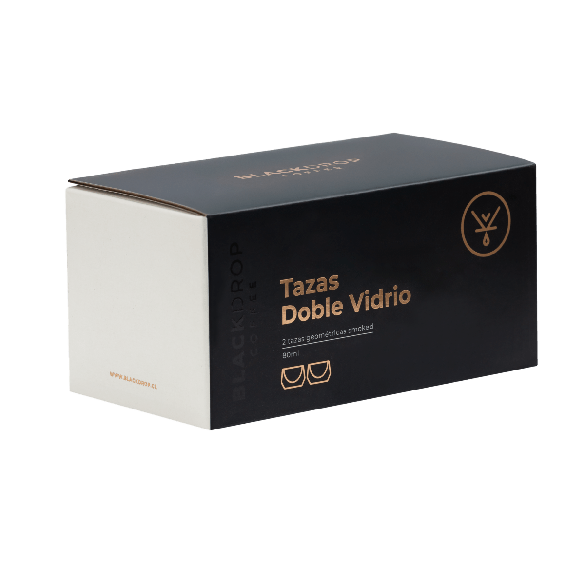 Set 2 Tazas Geometric Smoke 80 ML - Blackdrop Coffee