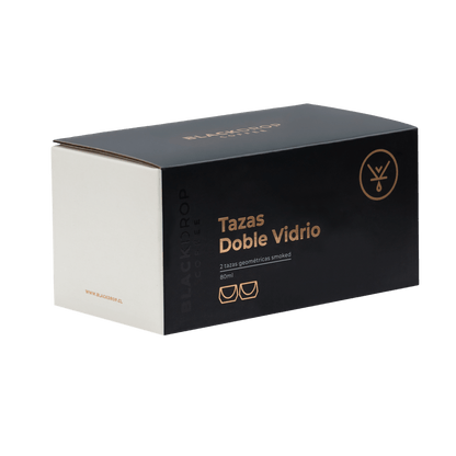 Set 2 Tazas Geometric Smoke 80 ML - Blackdrop Coffee