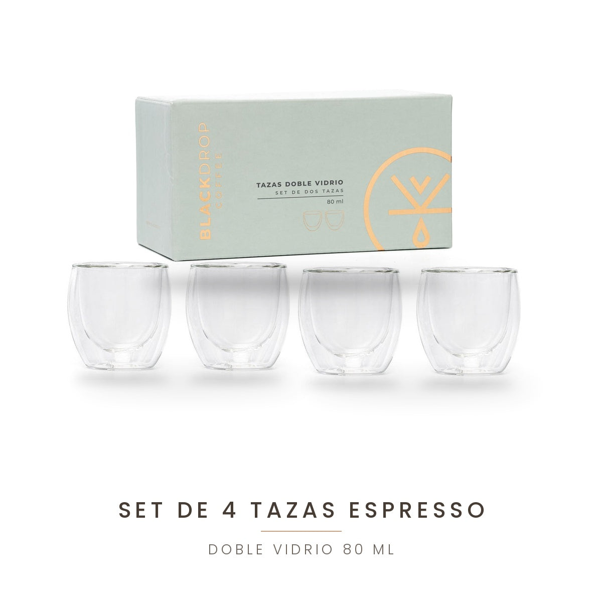 Set de 4 tazas Espresso 80 ML