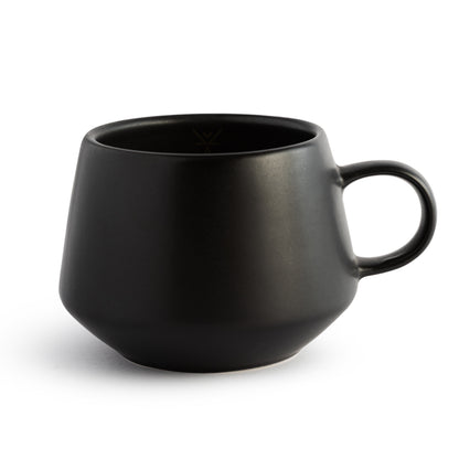 TAZA CERAMICA NEGRA CON AZA 300 ML - Blackdrop