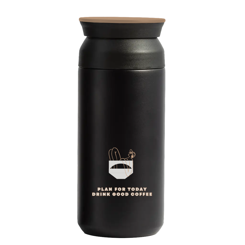 Tumbler Negro Dibujo Taza - Blackdrop