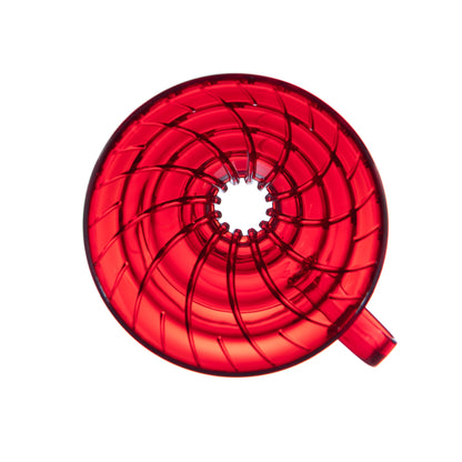 Cafetera V60 roja plastica - Blackdrop